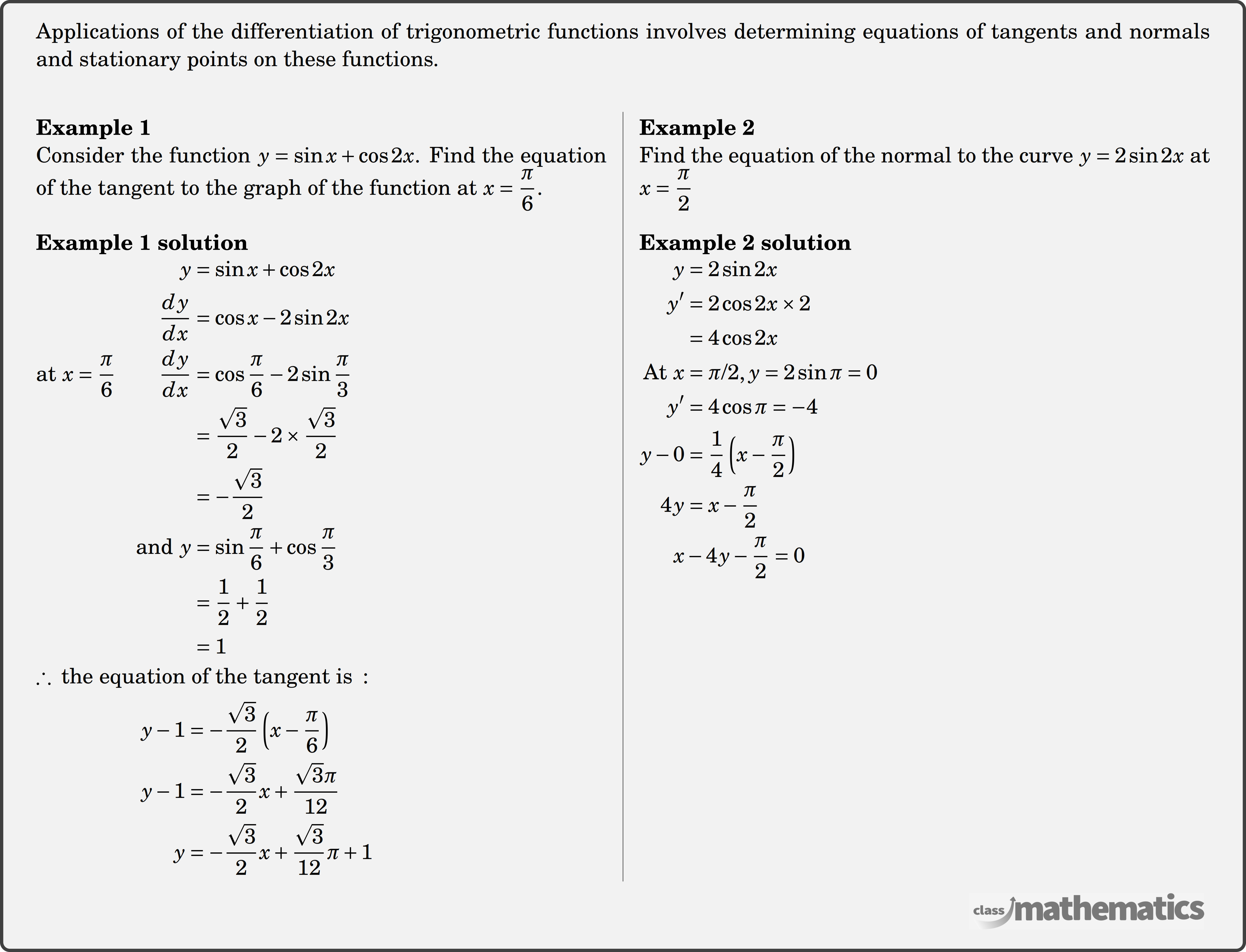 applications-of-differentiation-of-trig-functions-maths-advanced